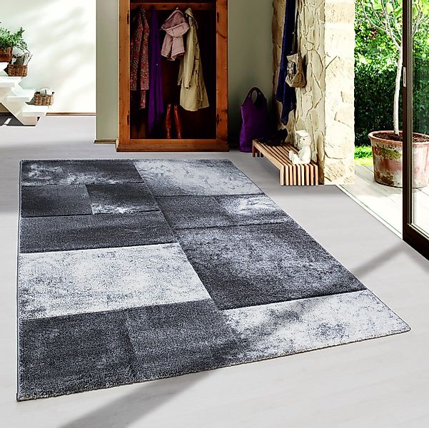 SIMPEX24 Teppich Kariert Design, Läufer, Höhe: günstig online kaufen