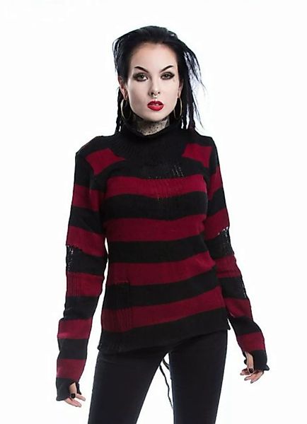 Vixxsin Sweatshirt Annabella Strickpullover Punk Gothic Strickpulli Pullove günstig online kaufen