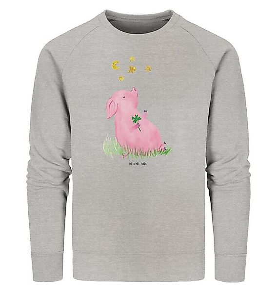 Mr. & Mrs. Panda Longpullover Schwein Glück Größe M - Heather Grey - Gesche günstig online kaufen