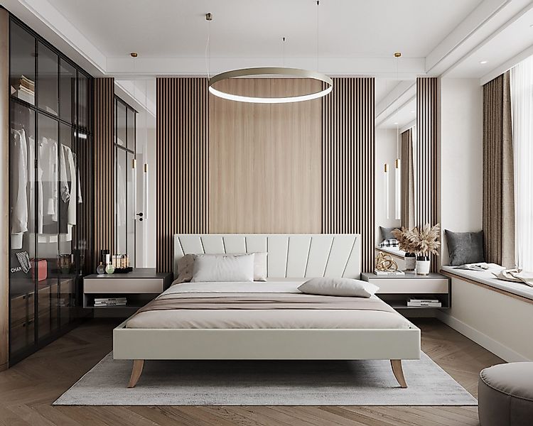 thematys Polsterbett Bett Stauraumbett aus Velours günstig online kaufen