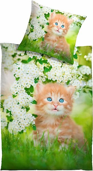 KiNZLER Bettwäsche "Aimee" 2 Stk. aus Baumwoll-Satin günstig online kaufen