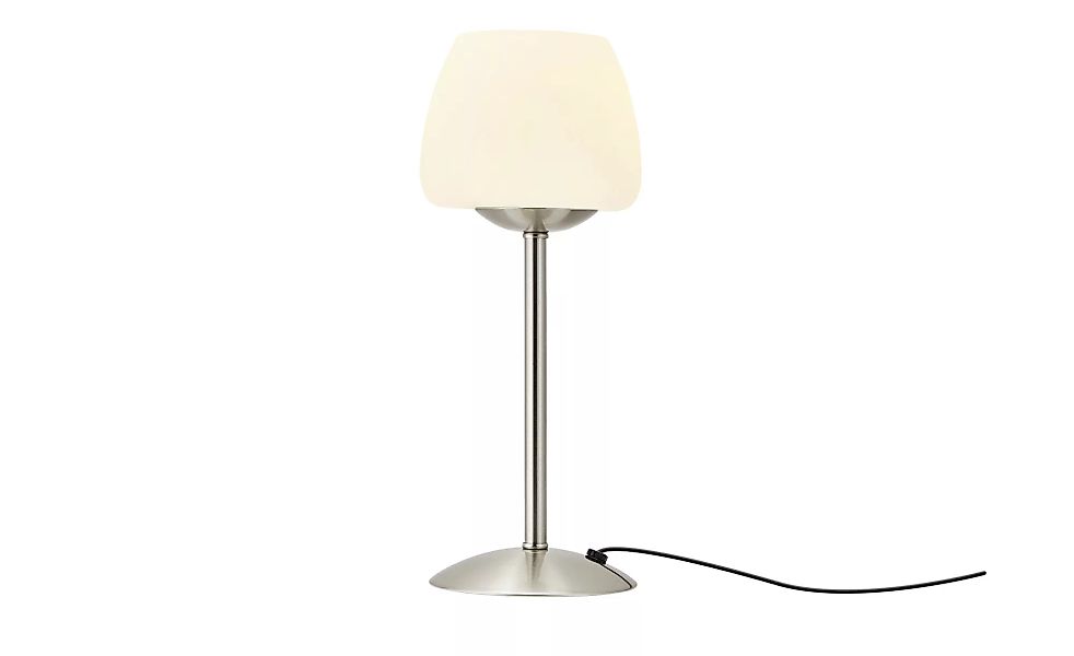KHG LED-Tischleuchte, Nickel matt ¦ silber ¦ Maße (cm): H: 30  Ø: 14 Lampen günstig online kaufen