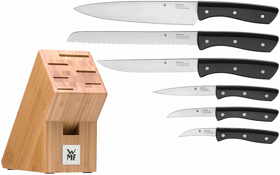 WMF Messerblock "Profi Select" 7 Stk. Messerklingen aus rostfreiem Spezialk günstig online kaufen