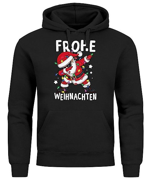 MoonWorks Hoodie Hoodie Herren Frohe Weihnachten Dabbing Santa Aufdruck günstig online kaufen