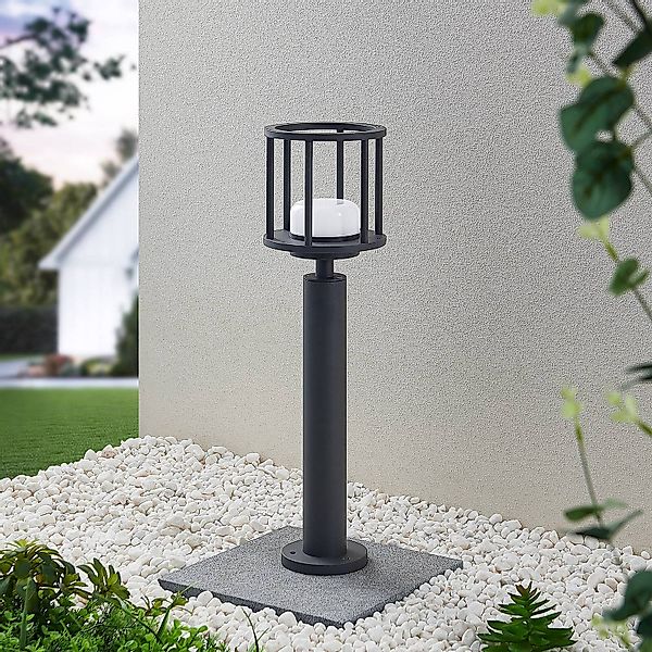 Lucande Wegelampe Berenike, 60 cm, dunkelgrau, Metall, GX53 günstig online kaufen
