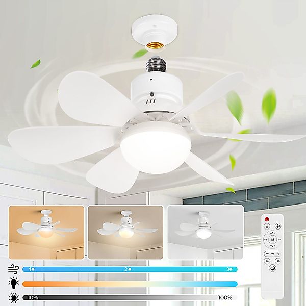 SERBASIC Deckenventilator Klein Leise Deckenventilator mit günstig online kaufen