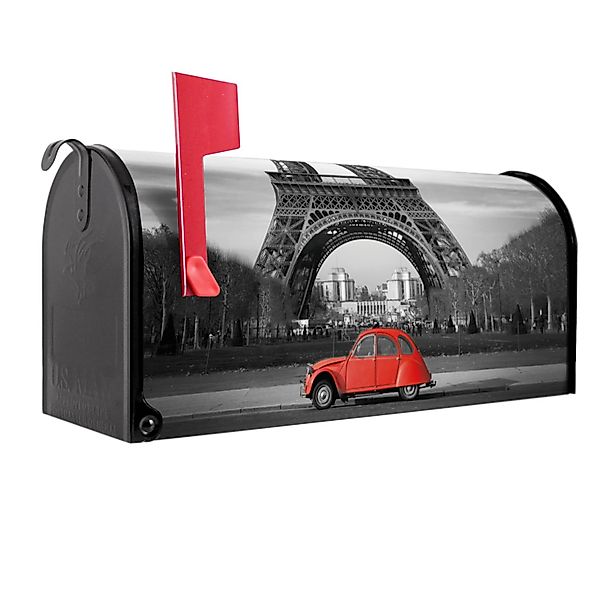 Banjado Amerikanischer Briefkasten Schwarz 48x22x16cm US Mailbox Letterbox günstig online kaufen