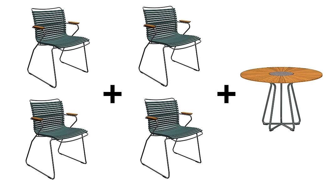 Gartenmöbel Set Click + Circle kiefergrün günstig online kaufen