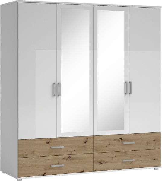 Schlafkontor Drehtürenschrank "Ivar Kleiderschrank mit Spiegel" inklusive 2 günstig online kaufen