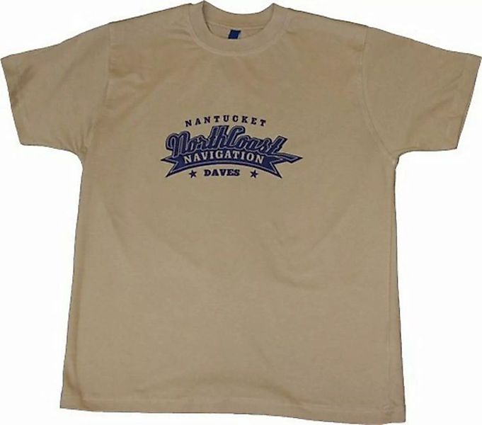 Dave's Rundhalsshirt Übergrößen T-Shirt Herren Northcoast beige DAVE´S günstig online kaufen