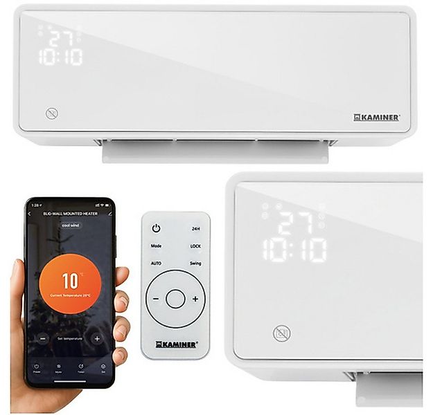 Kaminer Heizgerät Wandheizung Luftschleierheizung, 2000 W, per App (Tuya Sm günstig online kaufen