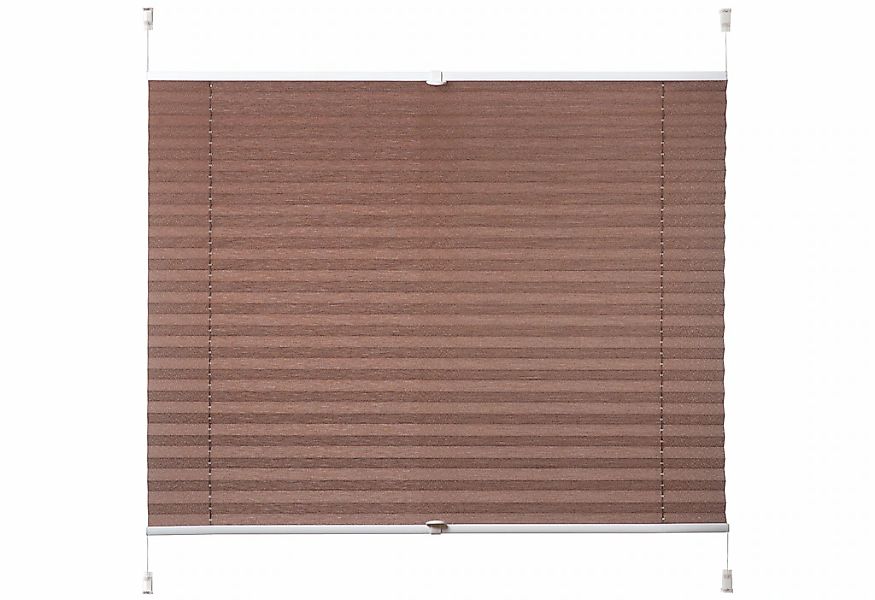 K-HOME Plissee "Siena" verdunkelnd energiesparend ohne Bohren günstig online kaufen