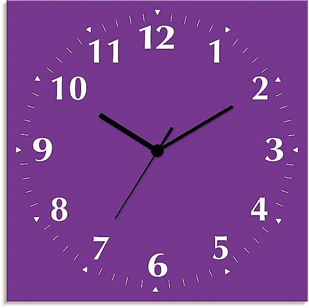 Artland Wanduhr »Uni Trendfarben« wahlweise mit Quarz- oder Funkuhrwerk, la günstig online kaufen