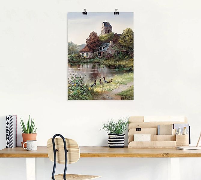 Artland Wandbild "Schöner Tag", Gewässer, (1 St.), als Leinwandbild, Poster günstig online kaufen