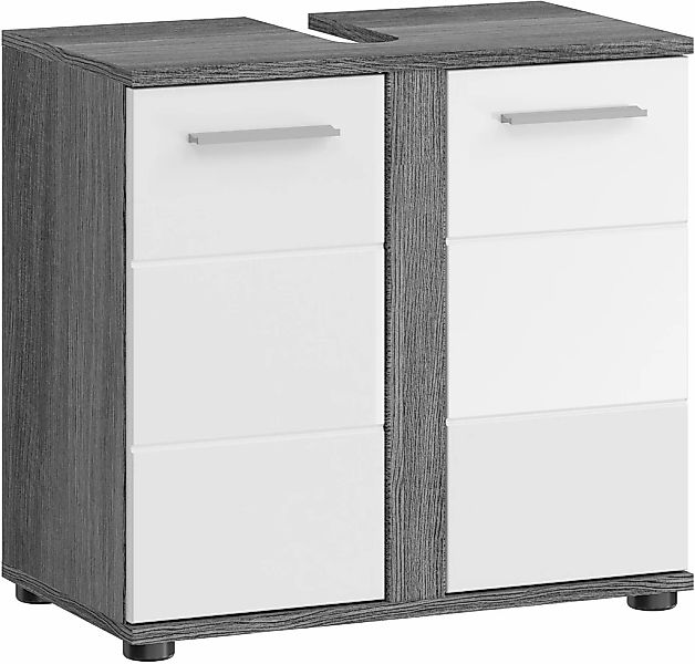 welltime Waschbeckenunterschrank "Lucca, Breite 60cm, 2 Türen, 2 Fächer, mi günstig online kaufen