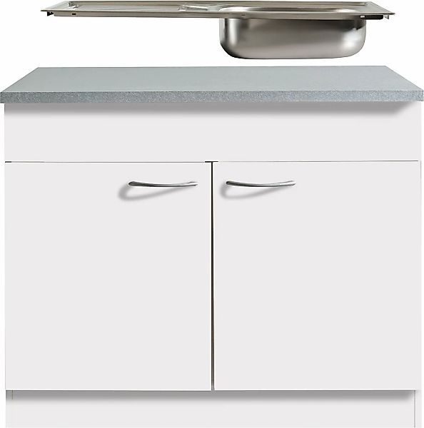 wiho Küchen Spülenschrank Kiel 100 cm günstig online kaufen