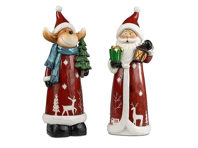 formano Dekofigur Winterzeit, Farbe: Rot, Motiv: Elch günstig online kaufen