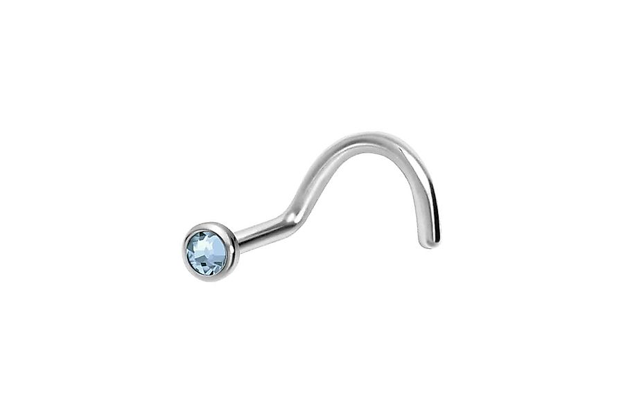 PIERCINGLINE Nasenpiercing Titan Nasenstecker Spirale FLACHE günstig online kaufen