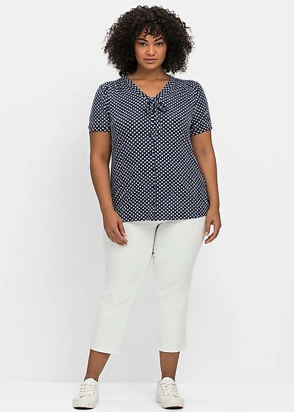 sheego by Joe Browns Kurzarmshirt "Blusenshirt" 1 Stk. günstig online kaufen