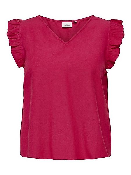 ONLY CARMAKOMA Kurzarmbluse CARJUPITER LIFE S/L FRILL TOP WVN günstig online kaufen