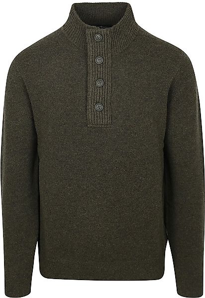 Barbour Pullover Wolle Grün Patch - Größe S günstig online kaufen