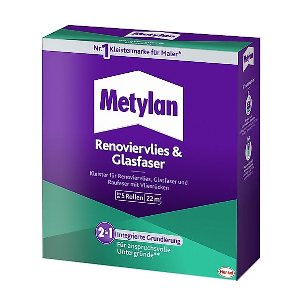 Metylan Tapetenkleister Renoviervlies & Glasfaser 500 g Transparent günstig online kaufen