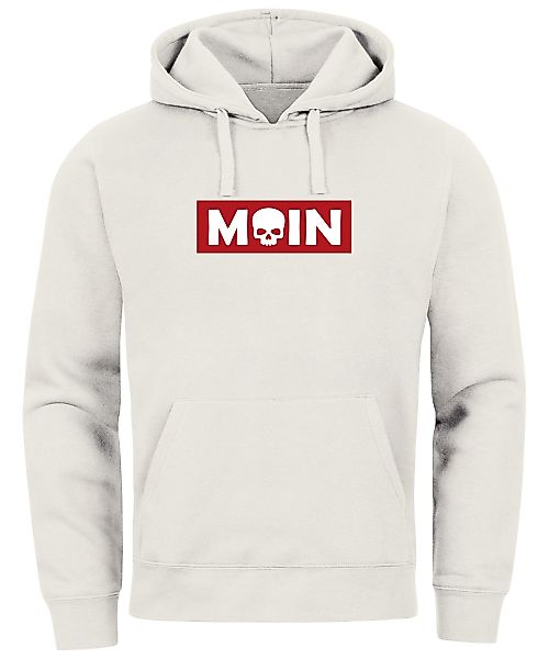 Neverless Hoodie Hoodie Herren Schriftzug Moin günstig online kaufen