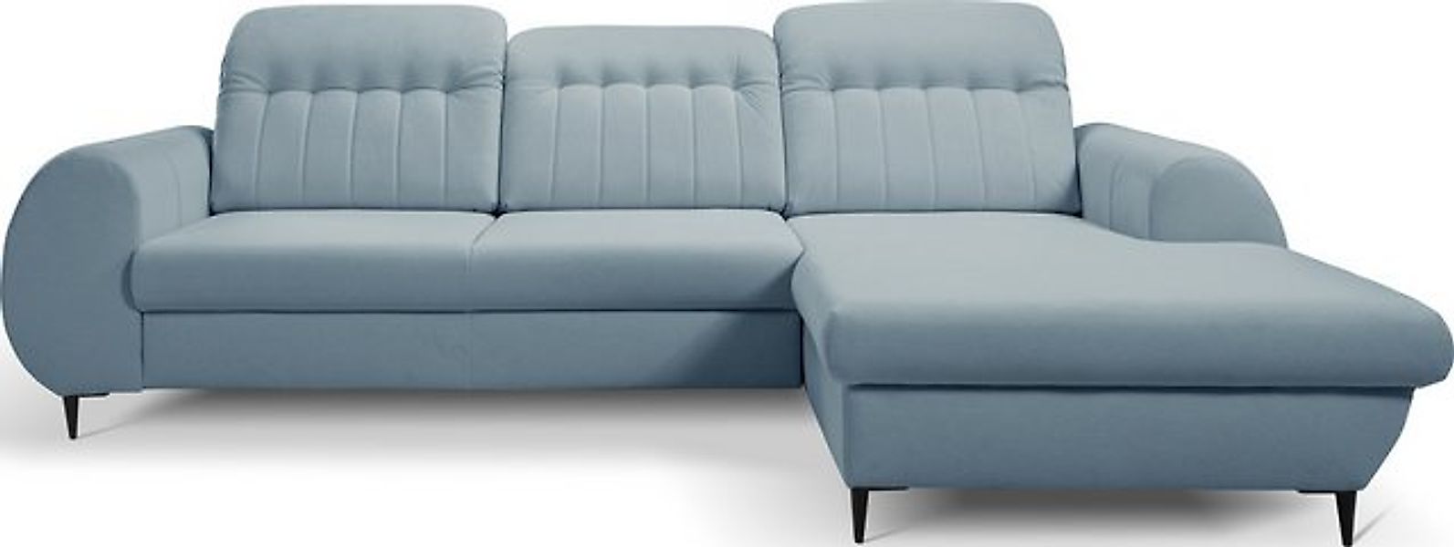WFL GROUP Ecksofa Charlotte, Ecksofa mit Schlaffunktion, Bettkasten, L-Form günstig online kaufen