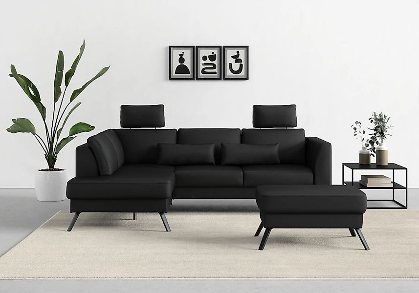 sit&more Ecksofa "Lindholm L-Form" mit Sitztiefenverstellung und Federkern günstig online kaufen