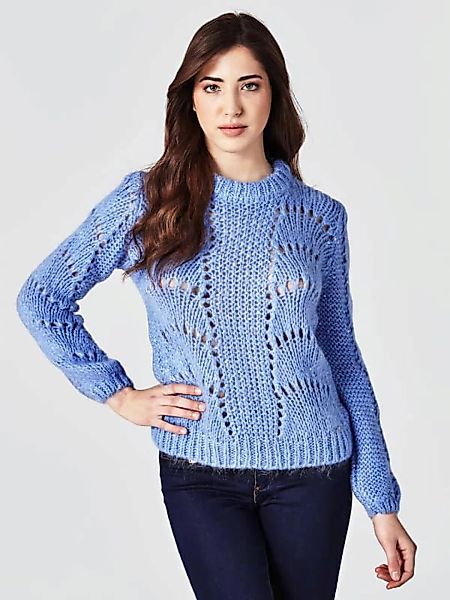 Pullover Stickdetail günstig online kaufen