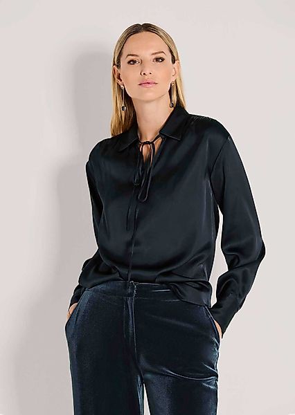 MADELEINE Langarmbluse Elegante Bluse mit V-Ausschnitt günstig online kaufen
