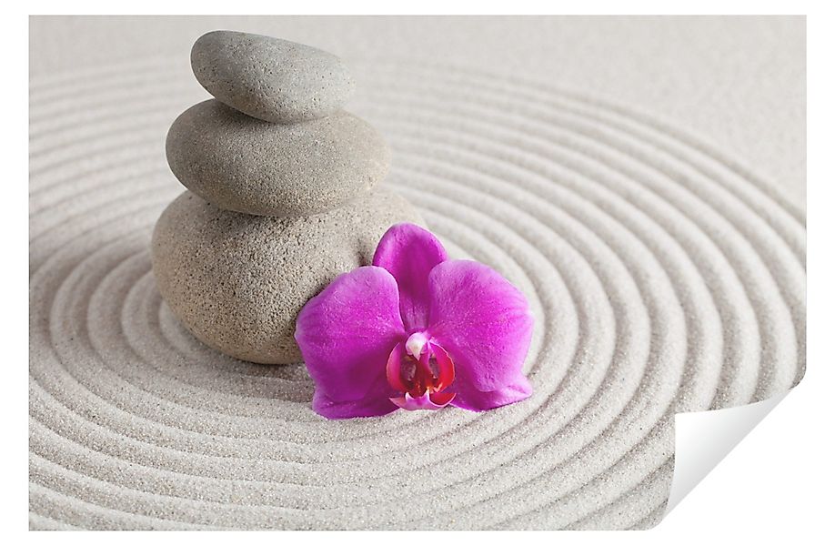 Wallarena Fototapete Blumen Stein Spa Tapete günstig online kaufen