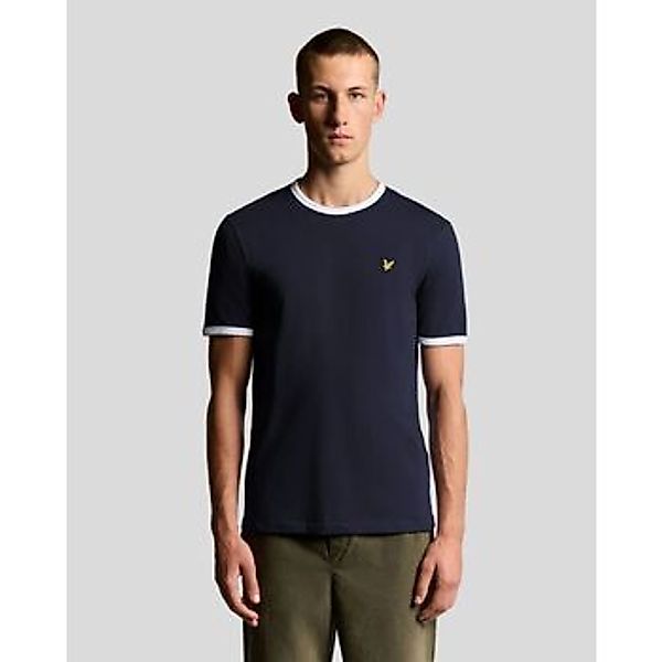 Lyle & Scott  T-Shirts & Poloshirts TS2201V RINGER T-SHIRT-W403 DARK NAVY/W günstig online kaufen