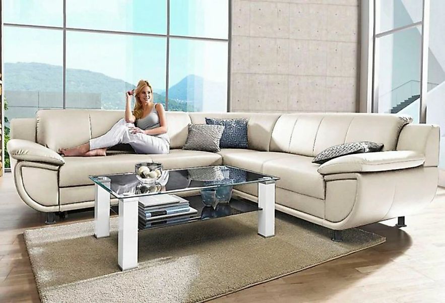 TRENDMANUFAKTUR Ecksofa "Rondo wahlweise mit Schlaffunktion, 267x247 cm (Bx günstig online kaufen