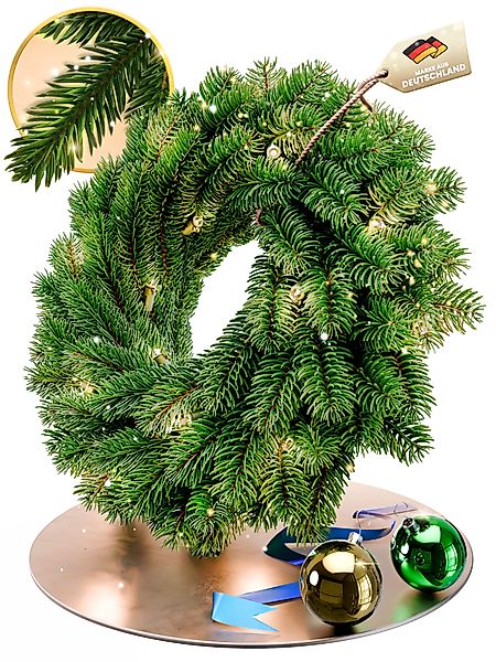 Kunstkranz Weihnachtskranz künstlich mit LED – günstig online kaufen