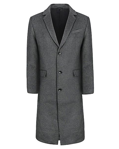 Allthemen Langmantel Herren Knielang Wollmantel Slim Fit Wintermantel günstig online kaufen