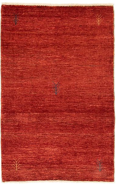 morgenland Wollteppich »Loribaft Teppich handgeknüpft rot«, rechteckig günstig online kaufen