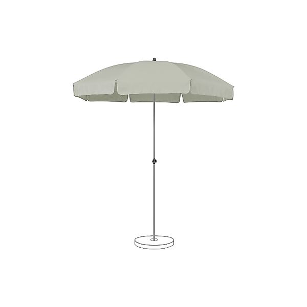 Suncomfort by Glatz Marktschirm Light Grey mit Handöffner günstig online kaufen