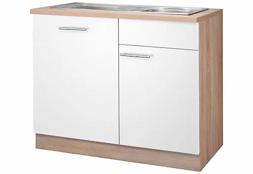 wiho Küchen Spülenschrank »Montana«, 110 cm breit, inkl. Tür/Griff/Sockel f günstig online kaufen