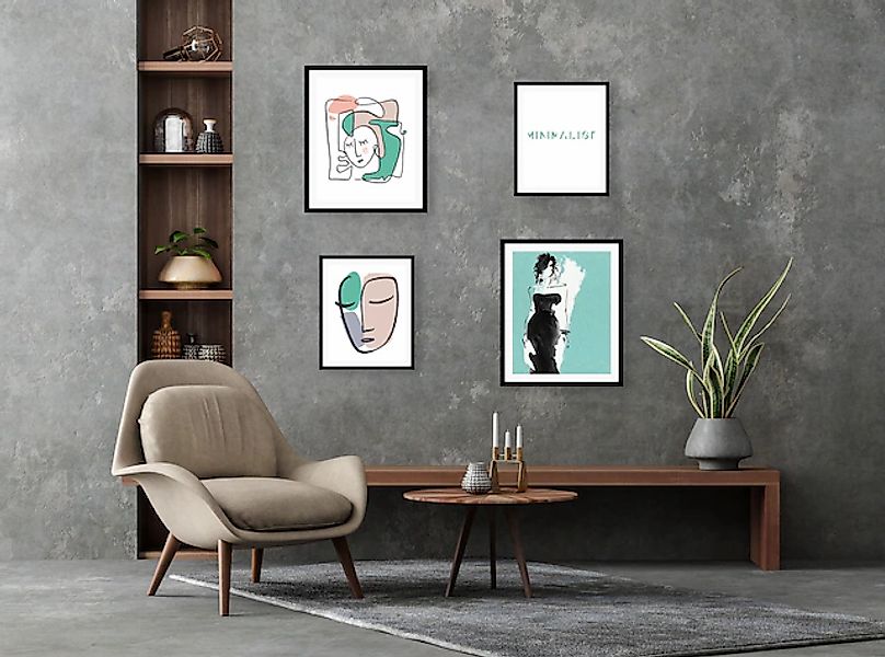 queence Bild »Minimalist«, Abstrakt-Schwarz-Weiß-Fashion-Mode-Magazincover- günstig online kaufen