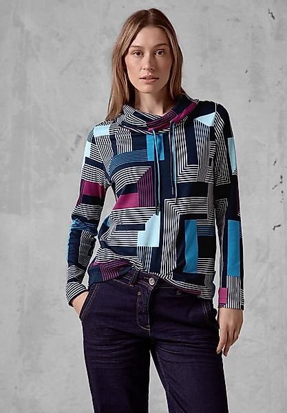 CECIL Langarmshirt mit allover Print günstig online kaufen