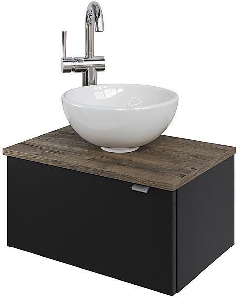 Saphir Waschtisch "Serie 6915 Waschschale mit Unterschrank für Gästebad, Gä günstig online kaufen