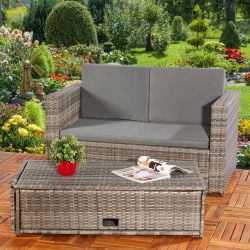 Melko Gartenlounge-Set Gartensofa Lounge Sessel Gartenmöbel günstig online kaufen