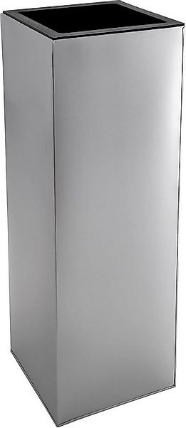 VIVANNO Pflanzkübel Zink BLOCK Säule - Silber Matt (1 St), 29x29x80 cm günstig online kaufen