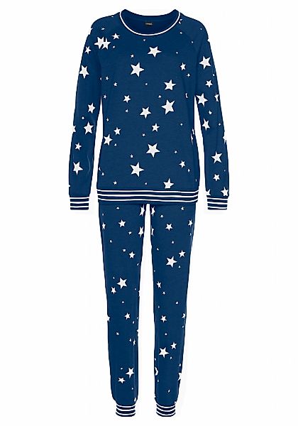 Vivance Dreams Pyjama 2 tlg. mit Sternedruck günstig online kaufen