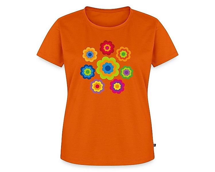 Spreadshirt T-Shirt 70er Jahre Hippie Flower Power Kostüm Blumen Fasching F günstig online kaufen