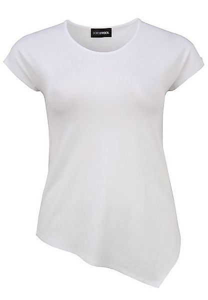 Doris Streich T-Shirt T-Shirt mit asymmetrischem Saum mit modernem Design günstig online kaufen