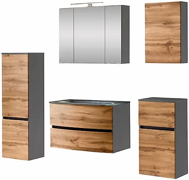 welltime Badezimmer-Set »Kaunas« Set, 5 Stk. tlg. günstig online kaufen