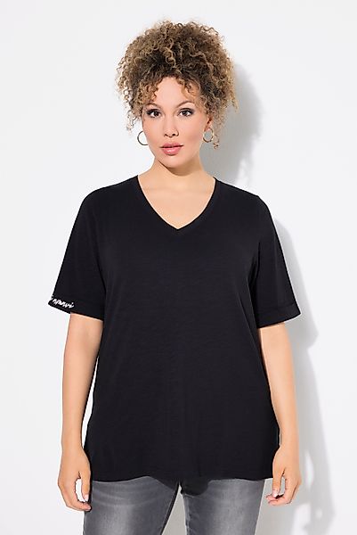 Ulla Popken T-Shirt T-Shirt Schriftdruck Classic günstig online kaufen