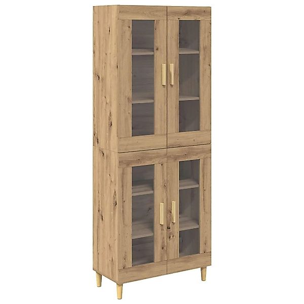 vidaXL Highboard Artisan-Eiche 69,5 x 34 x 180 cm Holzwerkstoff 3415980 günstig online kaufen